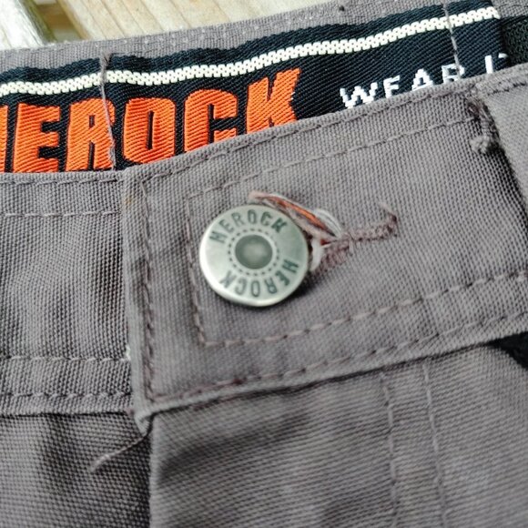 HEROCK WORK WEAR SHORTS Men's Size 40 EUC Grey Carpenter Roofer Construction - Picture 5 of 9